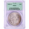 Image 1 : 1883-O $1 Morgan Silver Dollar Coin PCGS MS63 Old Green Holder