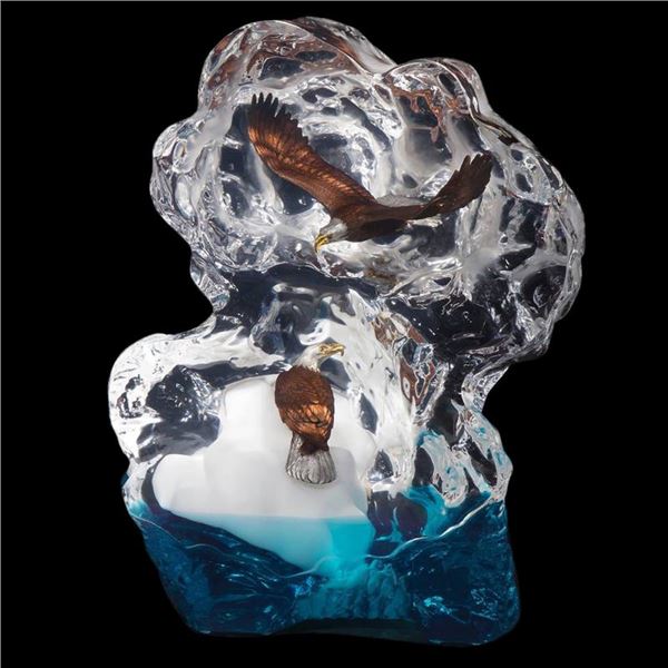 Kitty Cantrell "Glacial Voyage" Limited Edition Mixed Media Lucite Sculpture.
