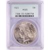 Image 1 : 1923 $1 Peace Silver Dollar Coin PCGS MS65 Old Green Holder