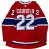 Image 1 : Cole Caufield Autographed Montreal Canadiens Adidas Pro Jersey (Frozen Pond COA)