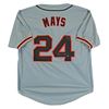 Image 1 : Willie Mays Authentic Signed Grey Pro Style Jersey (Sey Hey Holo)