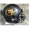 Image 1 : JERRY RICE SIGNED 49ERS ECLIPSE BLACK MATTE FULL SIZE SPEED AUTHENTIC HELMET (BECKETT COA)