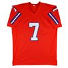 Image 3 : John Elway Authentic Signed Orange Pro Style Jersey Autographed BAS Witnessed (Beckett COA)