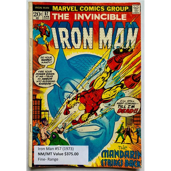 THE INVINCIBLE IRON MAN #57 (MARVEL COMICS) 1973