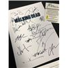 Image 2 : WALKING DEAD SIGNED SCRIPT COVER w/ REEDUS, McBRIDE, RIGGS, LINCOLN, GILLIAM, GREEN (RA COA)