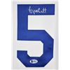 Image 2 : GEORGE BRETT ROYALS AUTHENTIC SIGNED WHITE MAJESTIC COOLBASE JERSEY (BECKETT COA)