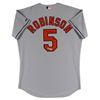 Image 1 : BROOKS ROBINSON ORIOLES "2x WS Champ" SIGNED GREY MAJESTIC AUTHENTIC JERSEY (BECKETT COA)