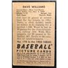 Image 2 : 1952 BOWMAN NO. 178 DAVE WILLIAMS  "ROOKIE"