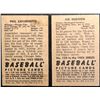 Image 2 : 1952 BOWMAN NO. 126 PHIL CAVARRETTA/ NO. 123 SID HUDSON