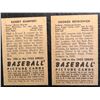 Image 2 : 1952 BOWMAN NO. 106 RANDY GUMPERT/ NO. 108 GEORGE METKOVICH