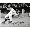 Image 1 : PETE ROSE SIGNED CINCINNATI REDS 8X10 PHOTO (B+W) (FROZEN POND COA)