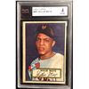 Image 1 : 1952 TOPPS #261 WILLIE MAYS (4 VGE) ROOKIE CARD
