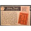 Image 2 : 1955 BOWMAN JOHNNY TEMPLE NO 31 ROOKIE