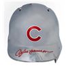 Image 1 : ANDRE DAWSON SIGNED CHICAGO CUBS RAWLINGS CHROME MINI BASEBALL BATTING HELMET (SCHWARTZ COA)
