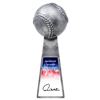 Image 1 : PAUL MOLITOR SIGNED BASEBALL WORLD CHAMPION 14 INCH REPLICA SILVER TROPHY (SCHWARTZ COA)