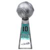 Image 1 : GARY SHEFFIELD SIGNED BASEBALL WORLD CHAMPION 14 INCH REPLICA SILVER TROPHY (SCHWARTZ COA)