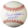 Image 1 : BILLY WILLIAMS SIGNED OFFICIAL MLB BASEBALL W/HOF’87 (SCHWARTZ COA)