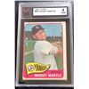 Image 1 : 1965 TOPPS MICKEY MANTLE NO.350 KSA 4