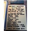 Image 3 : MICKEY MANTLE AUTOGRAPGHED WOODEN PLAQUE