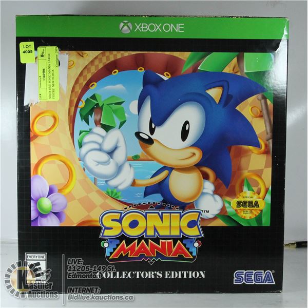 XBOX ONE SONIC MANIA LARGE FIGURE. NEW IN BOX.