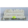 Image 1 : ALABASTER AND MARBLE LAST SUPPER STATUE