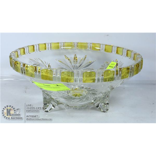 VINTAGE WALTHAM CRYSTAL BOWL