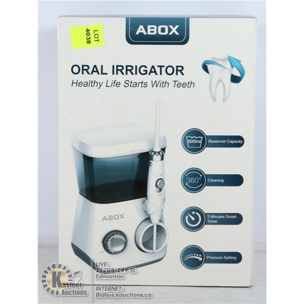 ABOX ORAL IRRIGATOR.