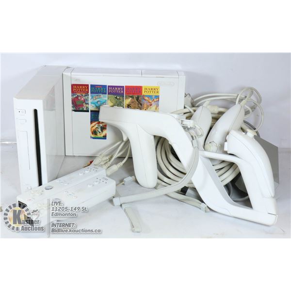 LOT OF TWO NINTENDO WII CONSOLES WITH VARIOUS