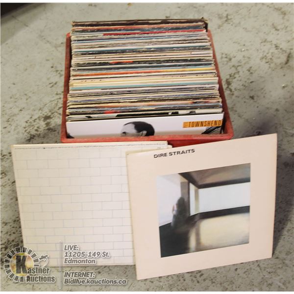 CRATE OF MOSTLY ROCK RECORDS INCLUDES:PINK FLOYD