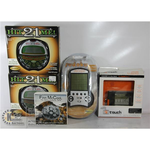 SEALED HANDHELD GAMES (2) RADICA