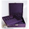 Image 1 : LOCKING PURPLE JEWELRY CASE