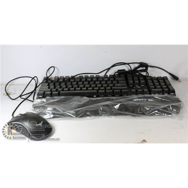 RGB MECHANICAL KEYBOARD AND GAMING MOUSE.