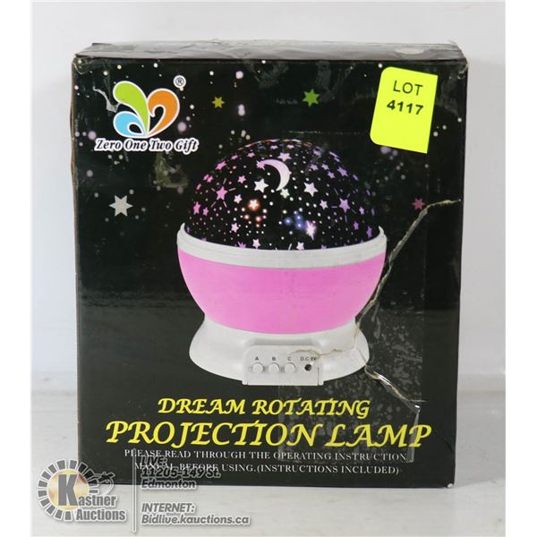 DREAM ROTATING PROJECTION LAMP.