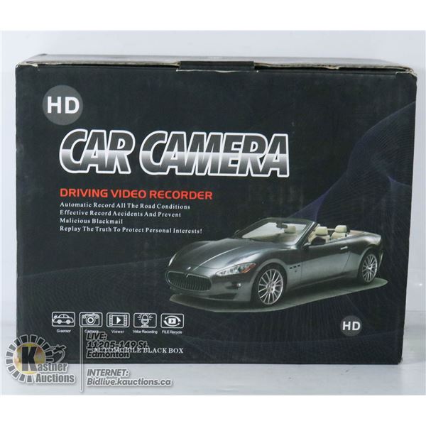 HD CAR CAMERA. DRIVING VIDEO RECORDER.