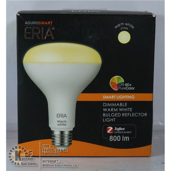 ERIA WARM WHITE SMART LIGHTBULB. DIMMABLE BULGED