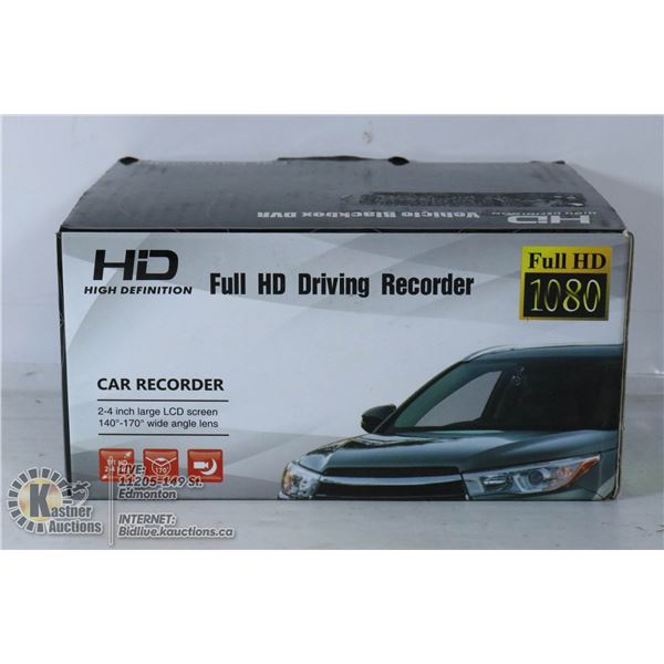 FULL HD DRIVING RECORDER DASH CAM.