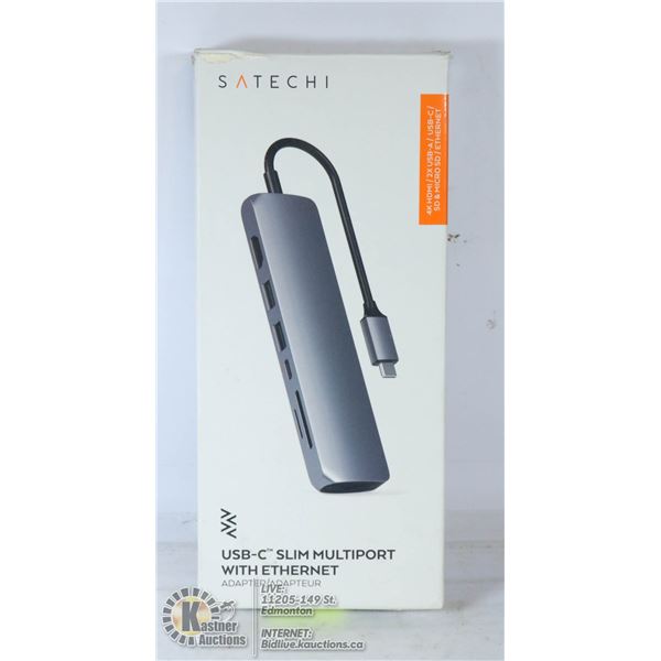 USBC SLIM MULTI PORT WITH ETHERNET ADAPTOR.