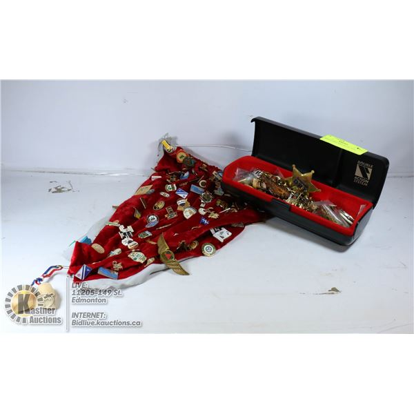 LARGE LAPEL PIN COLLECTION