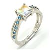 Image 1 : SV-62 SILVER AZOTIC MYSTIC TOPAZ CZ RING