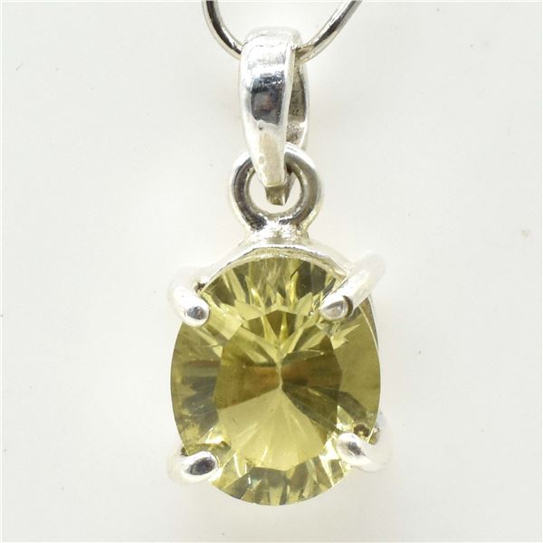 SV-71 SILVER LEMON QUARTZ PENDANT
