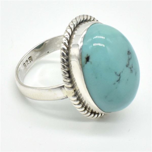 SV-75 SILVER TURQUOISE RING