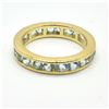 Image 1 : SV-78 GOLD PLATED SIL BLUE TOPAZ RING