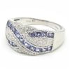 Image 1 : SV-90 SILVER TANZANITE CZ RING