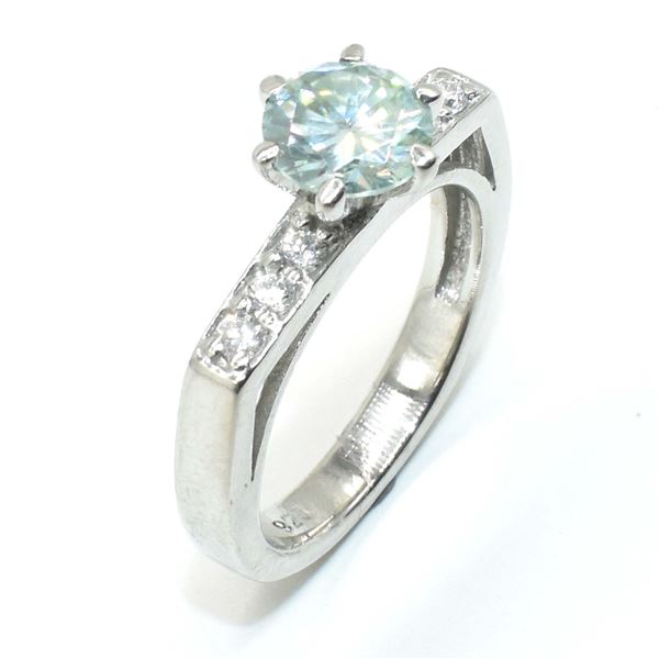 SV-94 SILVER CERTIFIED MOISSANITE (ROUND 6.5 & 1.5