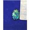 Image 1 : 6) LARGE OVAL NATURAL MOSAIC OPAL GEMSTONE
