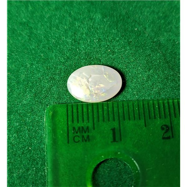 8)  WHITE AUSTRALIAN 1.40 CT FIRE OPAL,  READY