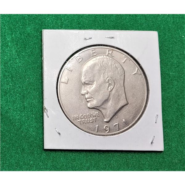 30)  US 1971 EISENHOWER SILVER DOLLAR, 40%