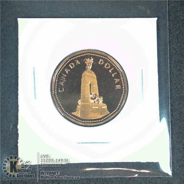 1994 WAR MEMORIAL PROOF CANADA DOLLAR