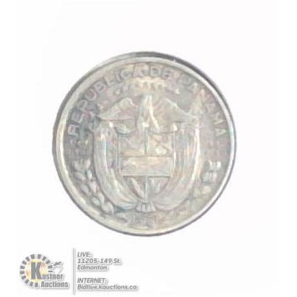 1961 PANAMA SILVER 1/10 BALBOA