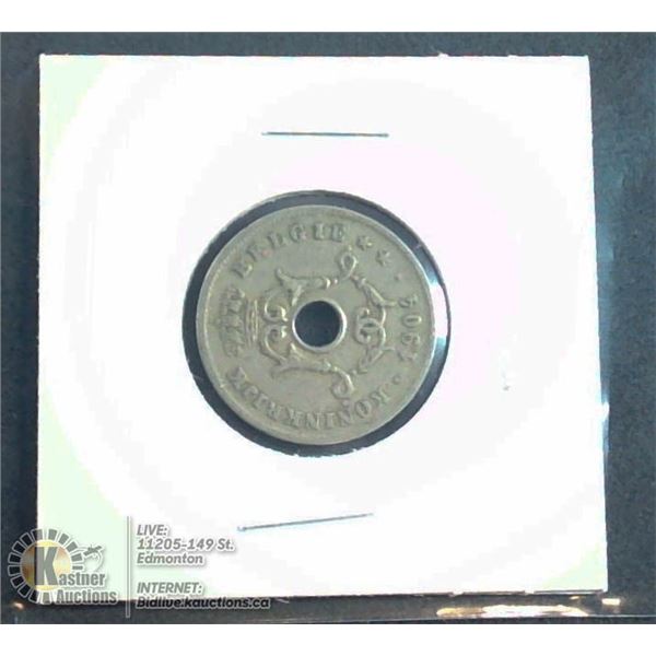 1904 BELGIUM 10 CENT COIN